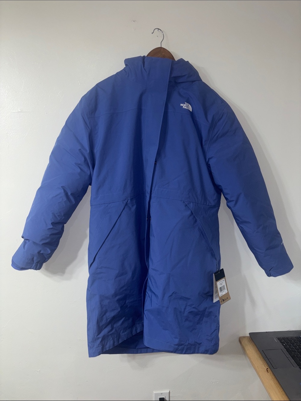 The North Face Down Parka Jacket Coat Sequoia Triclimate Periwinkle Blue Size XL